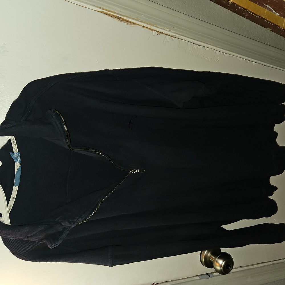 XL Breakwater cotton long sleeve dark blue pullover